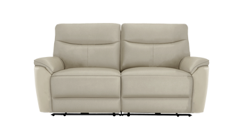 Micah 2 Seater Power Recliner Leather Sofa With Powered Headrests