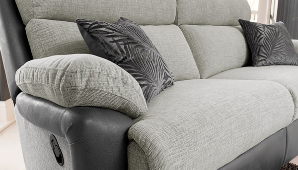 Fabric recliner best sale sofa dfs