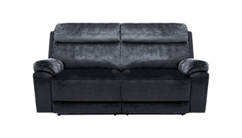 Banks 3 Seater Manual Recliner Velvet  Sofa