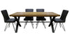 Brooklyn Oak 1.9m Dining Table With 4 Chairs