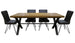 Brooklyn Oak Large Dining Table with 4 Chairs - AHF Furniture & Carpets
