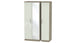 Burnham 3 door mirrored wardrobe - AHF Furniture & Carpets