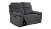 Banks 2 Seater Manual Recliner Fabric Sofa