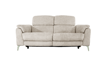 Romeo 2 Seater Power Recliner Fabric Sofa with Power Headrests