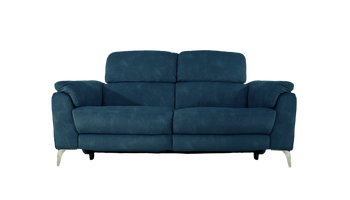 Romeo 2 Seater Power Recliner Fabric Sofa with Power Headrests