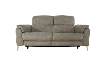 Romeo 2 Seater Power Recliner Fabric Sofa with Power Headrests