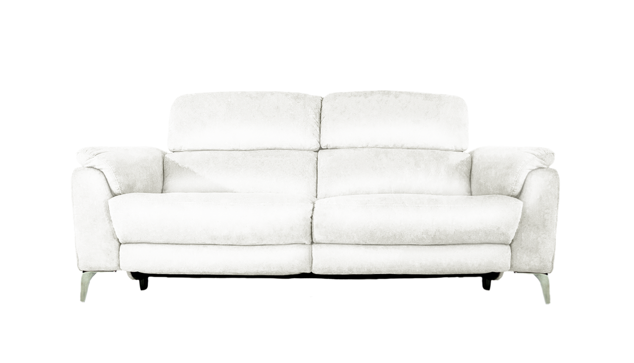 Romeo 3 Seater Power Recliner Leather Sofa with Power Headrests