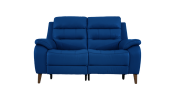 Miller 2 Seater Power Recliner Leather Sofa With Powered Headrests