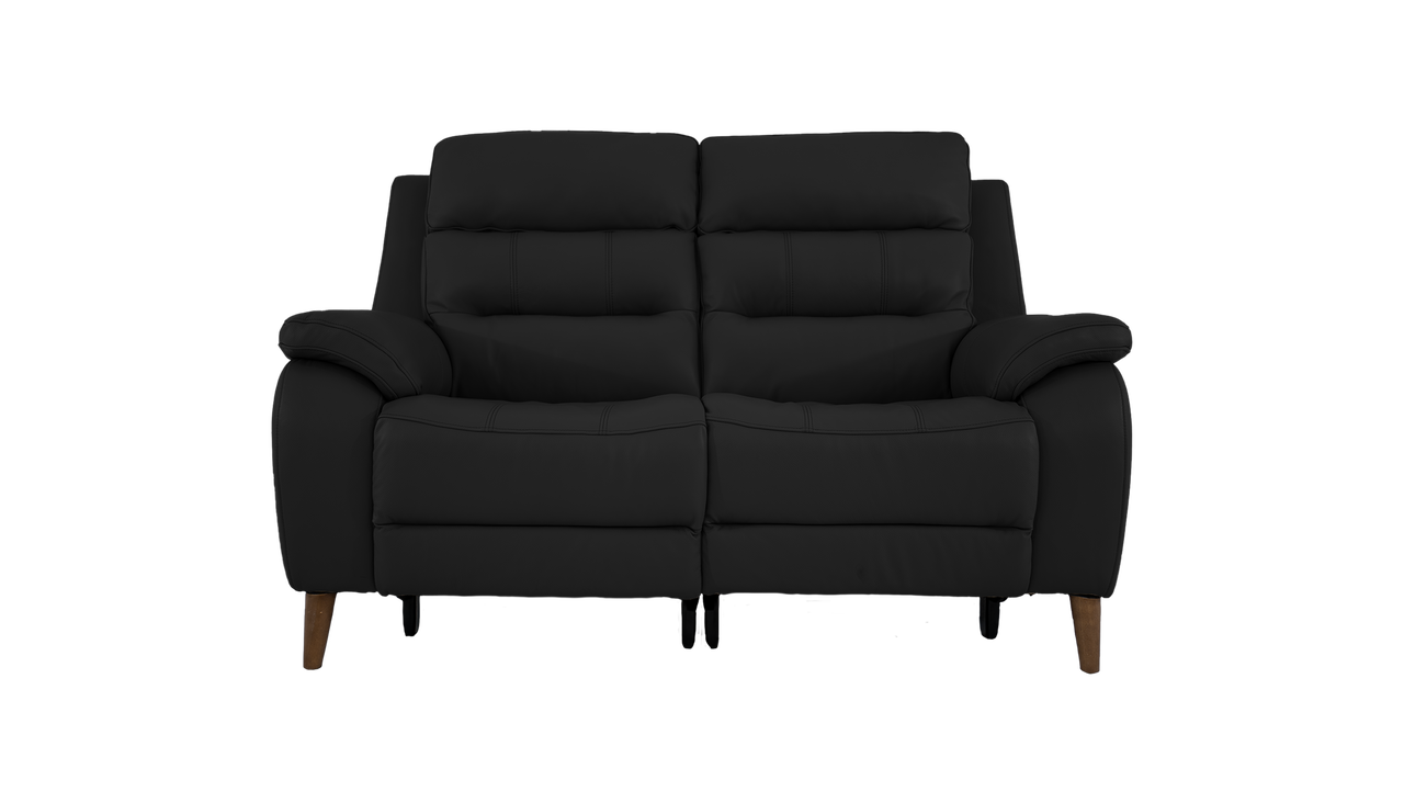 Miller 2 Seater Power Recliner Leather Sofa With Powered Headrests