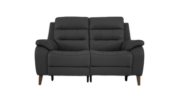 Miller 2 Seater Power Recliner Leather Sofa With Powered Headrests