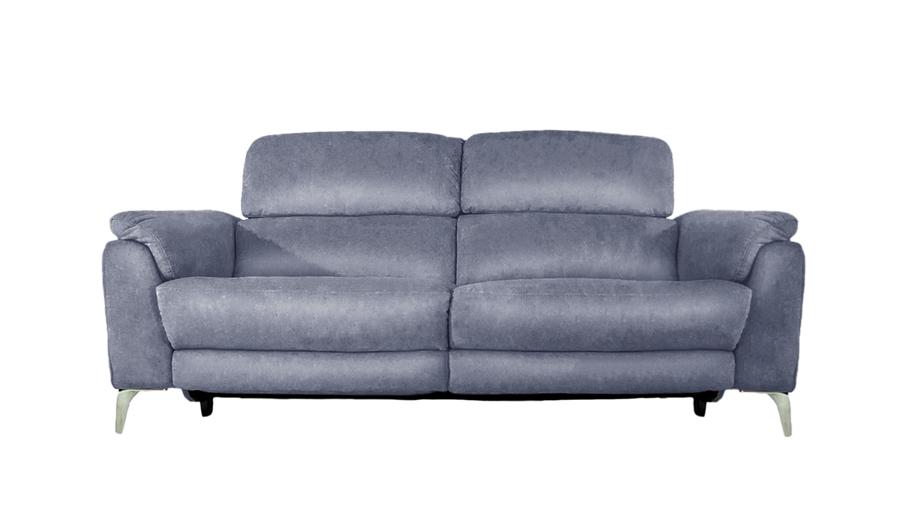 Romeo 3 Seater Power Recliner Leather Sofa with Power Headrests