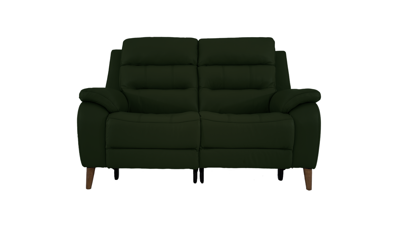 Miller 2 Seater Power Recliner Leather Sofa With Powered Headrests