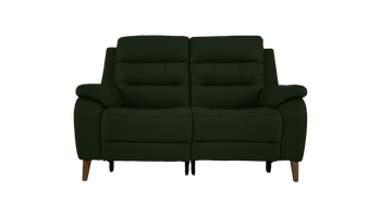 Miller 2 Seater Power Recliner Leather Sofa With Powered Headrests