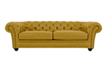 Savannah Leather 3 Seater Sofa