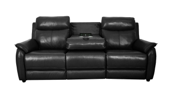 Oslo 3 Seater Power Recliner Sofa with Recliner Headrests and Fold Down Table