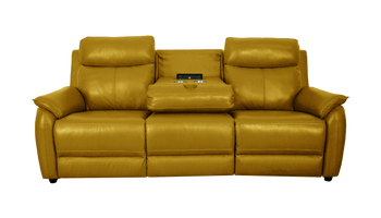 Oslo 3 Seater Power Recliner Sofa with Recliner Headrests and Fold Down Table