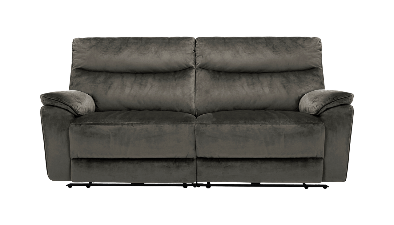 Micah 3 Seater Power Recliner Velvet Sofa With Powered Headrests