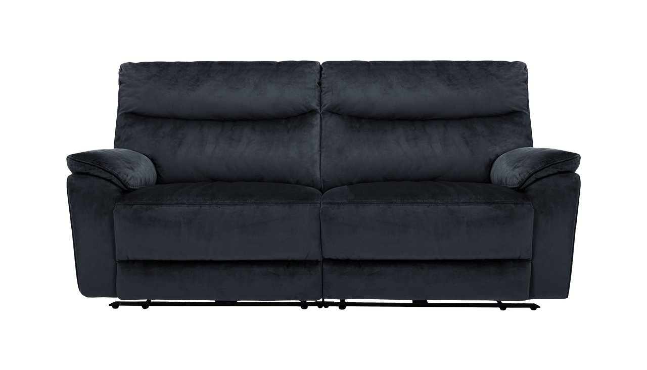 Micah 3 Seater Power Recliner Velvet Sofa With Powered Headrests
