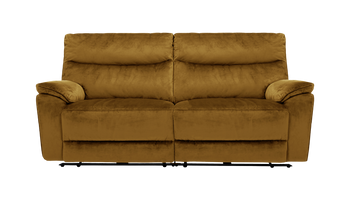 Micah 3 Seater Power Recliner Velvet Sofa With Powered Headrests