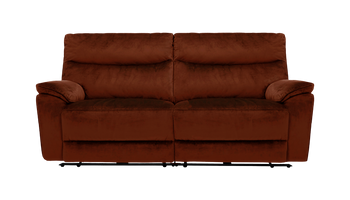 Micah 3 Seater Power Recliner Velvet Sofa With Powered Headrests