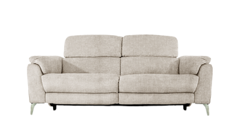 Romeo 3 Seater Power Recliner Fabric Sofa with Power Headrests