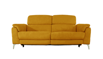 Romeo 3 Seater Power Recliner Fabric Sofa with Power Headrests
