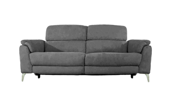 Romeo 3 Seater Power Recliner Fabric Sofa with Power Headrests