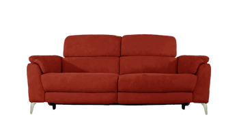 Romeo 3 Seater Power Recliner Fabric Sofa with Power Headrests