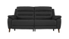 Miller 3 Seater Power Recliner Leather Sofa With Powered Headrests