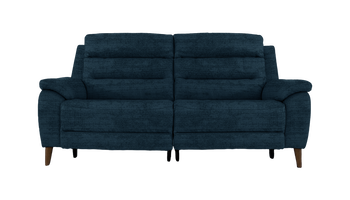 Miller 3 Seater Power Recliner Velvet Sofa With Powered Headrests