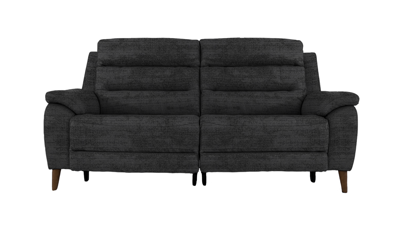 Miller 3 Seater Power Recliner Velvet Sofa With Powered Headrests