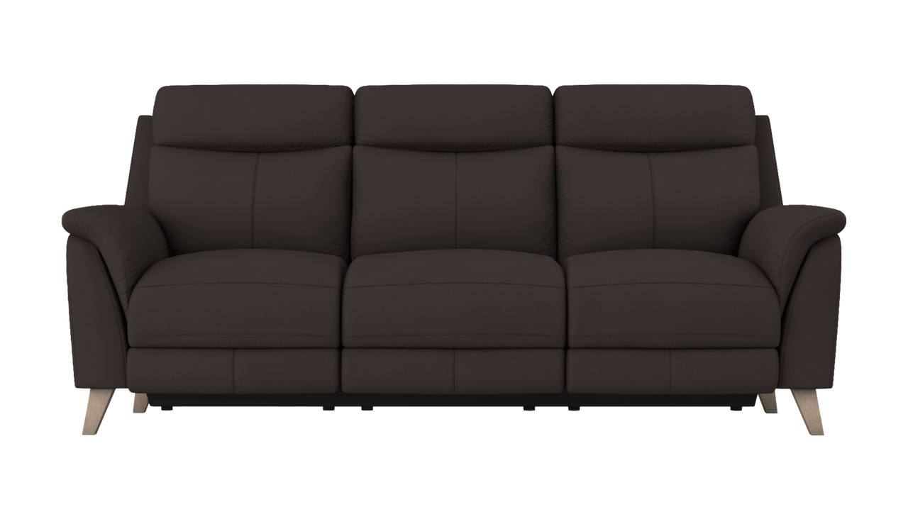 Sienna 3 Seater Power Recliner Sofa with Power Headrests in Fabric