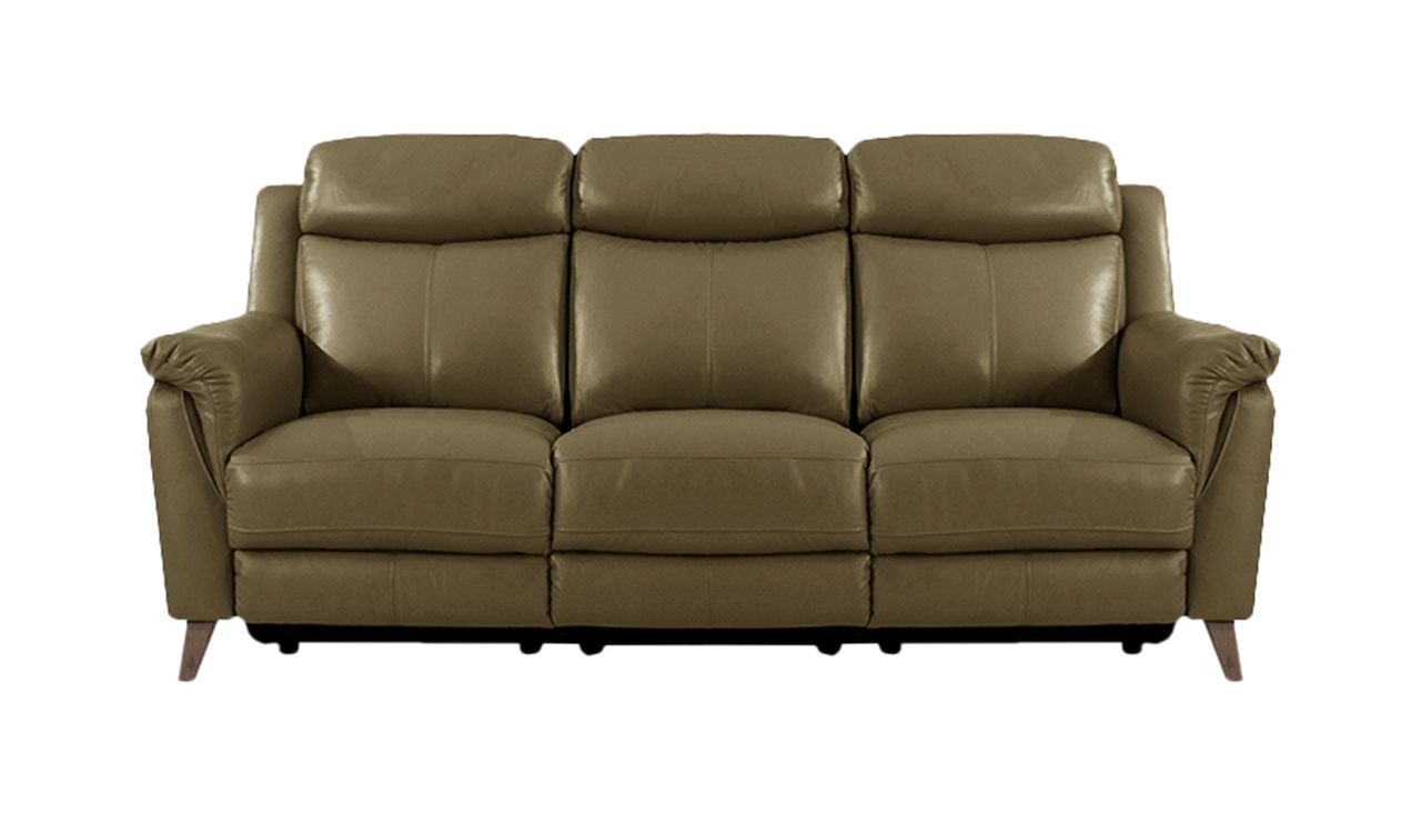 Sienna 3 Seater Power Recliner Sofa with Power Headrests in Leather