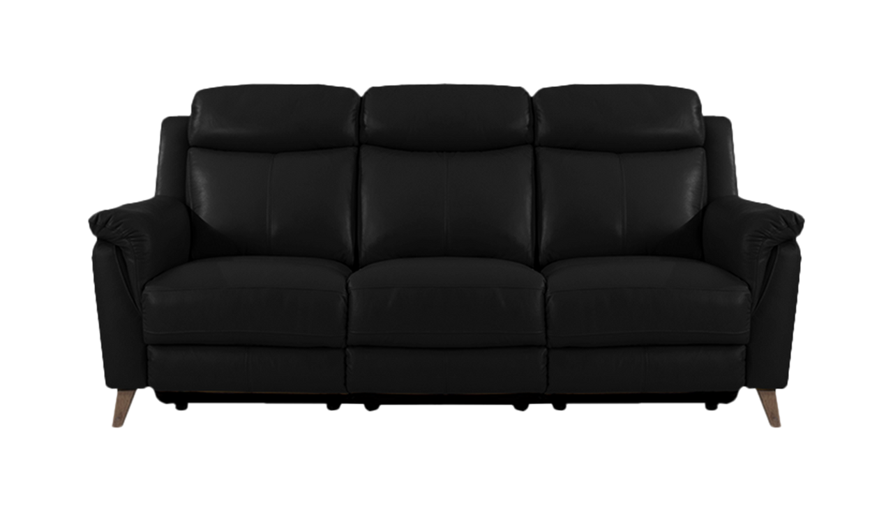 Sienna 3 Seater Power Recliner Sofa in Leather