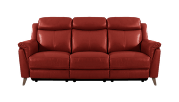 Sienna 3 Seater Power Recliner Sofa in Leather