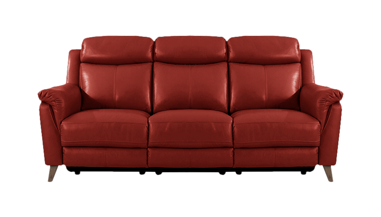 Sienna 3 Seater Power Recliner Sofa with Power Headrests in Leather