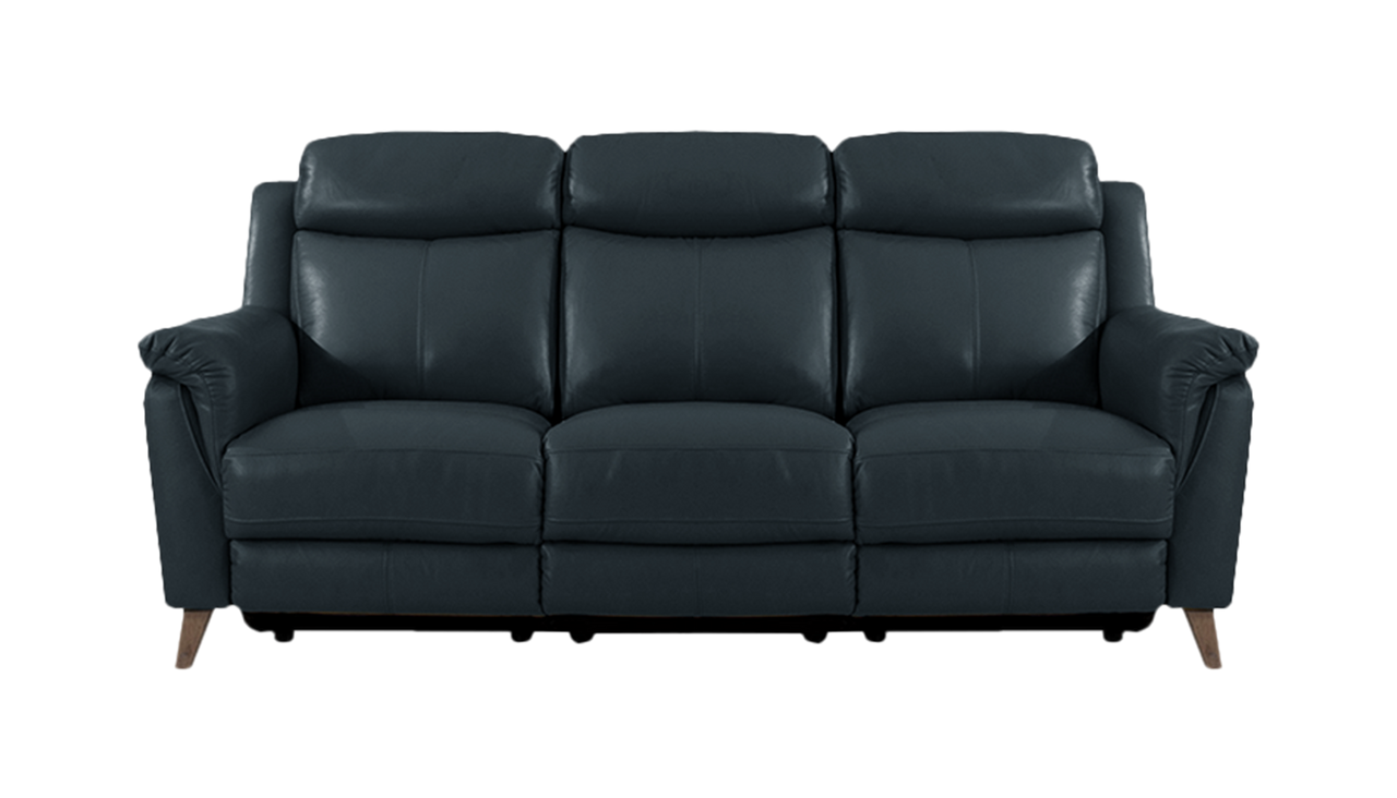 Sienna 3 Seater Power Recliner Sofa in Leather