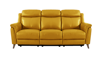 Sienna 3 Seater Power Recliner Sofa in Leather