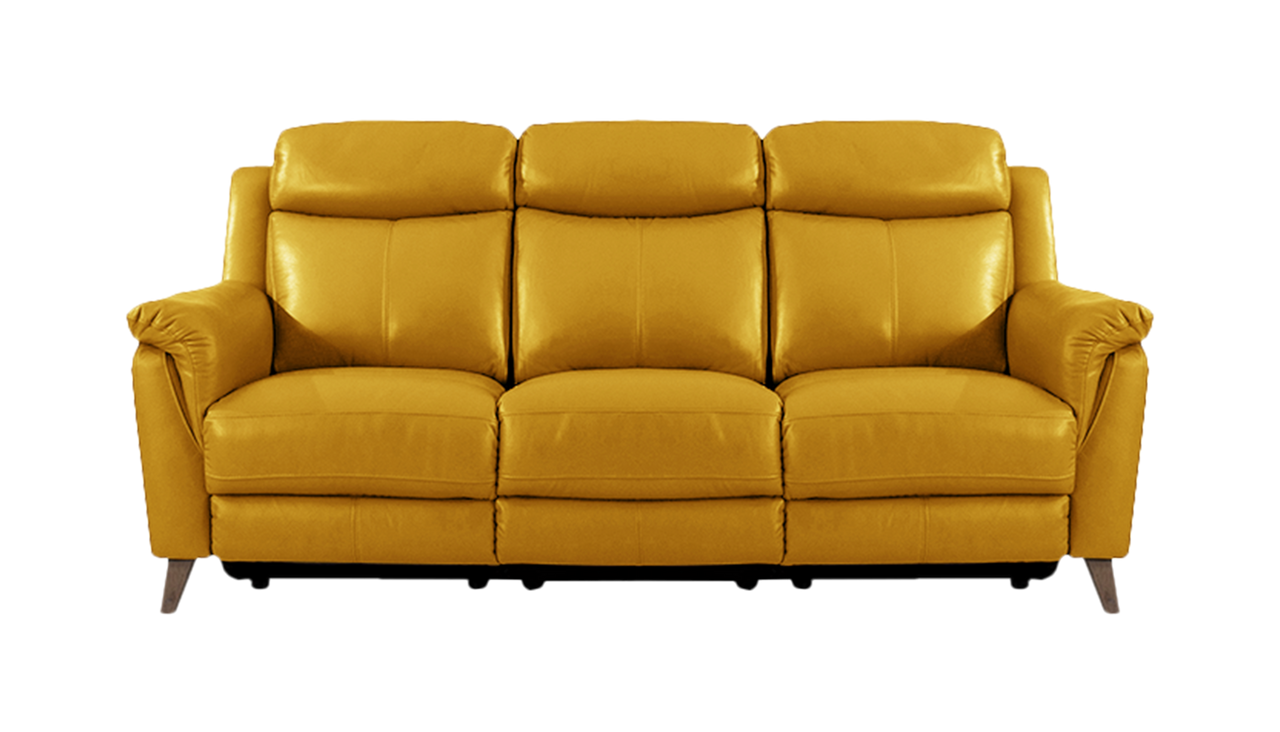 Sienna 3 Seater Power Recliner Sofa with Power Headrests in Leather