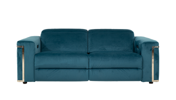 Velvet sofa recliner hotsell