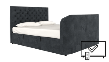 Margot Ottoman Double TV Bed Frame - TV Included