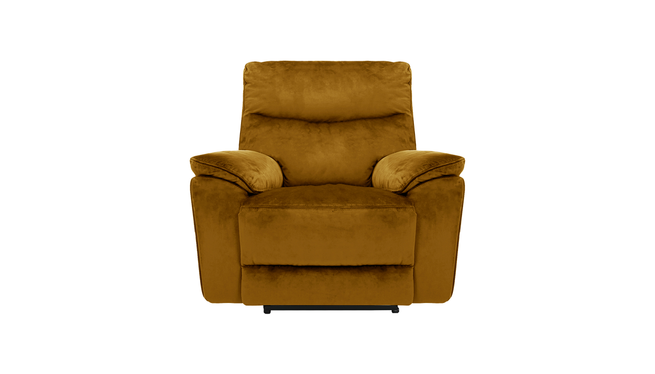 Micah Power Recliner Velvet Armchair With Powered Headrests