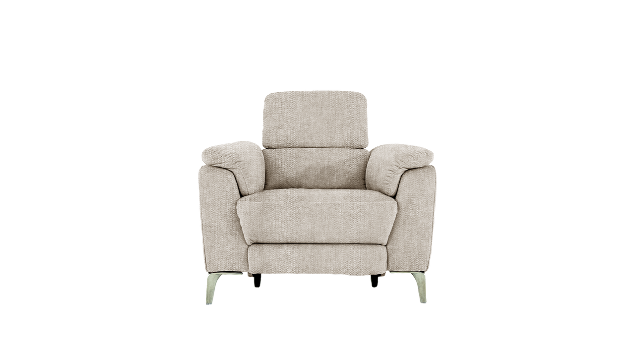 Romeo Power Recliner Fabric Chair with Power Headrests