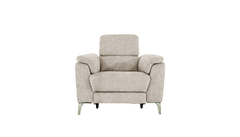 Romeo Power Recliner Fabric Chair with Power Headrests