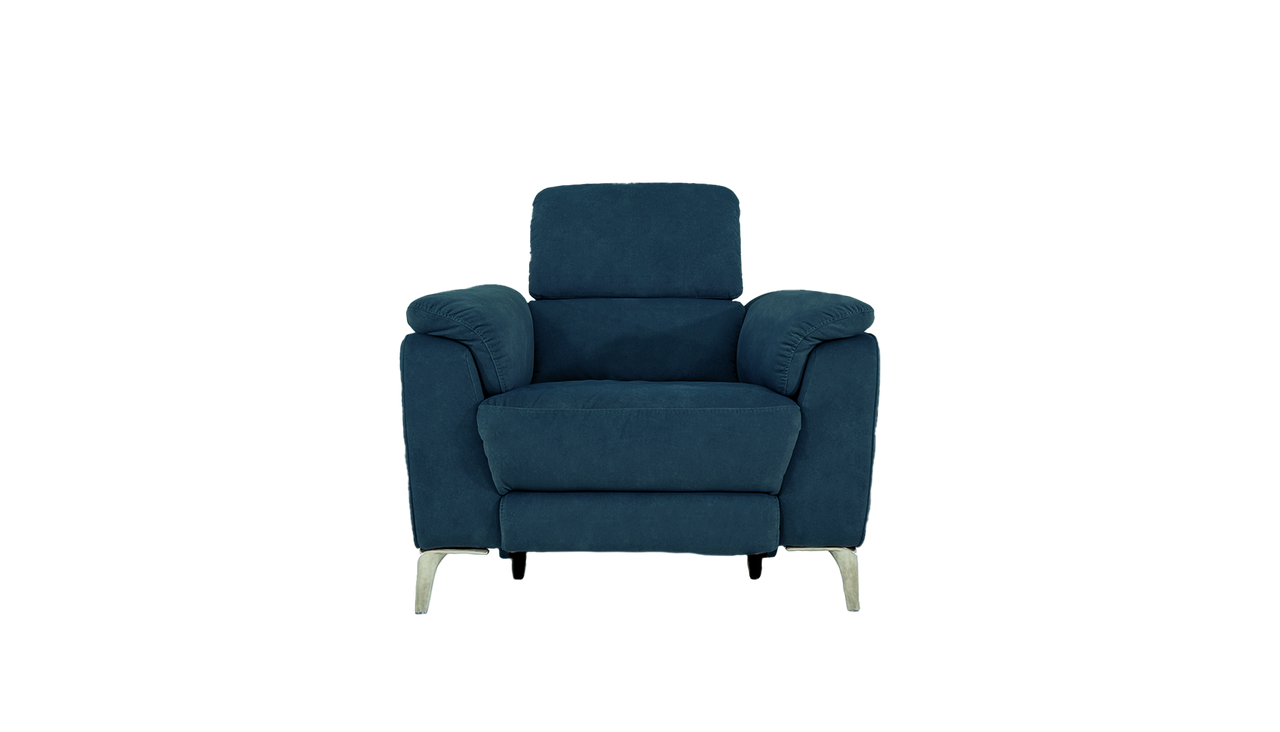 Romeo Power Recliner Fabric Chair with Power Headrests