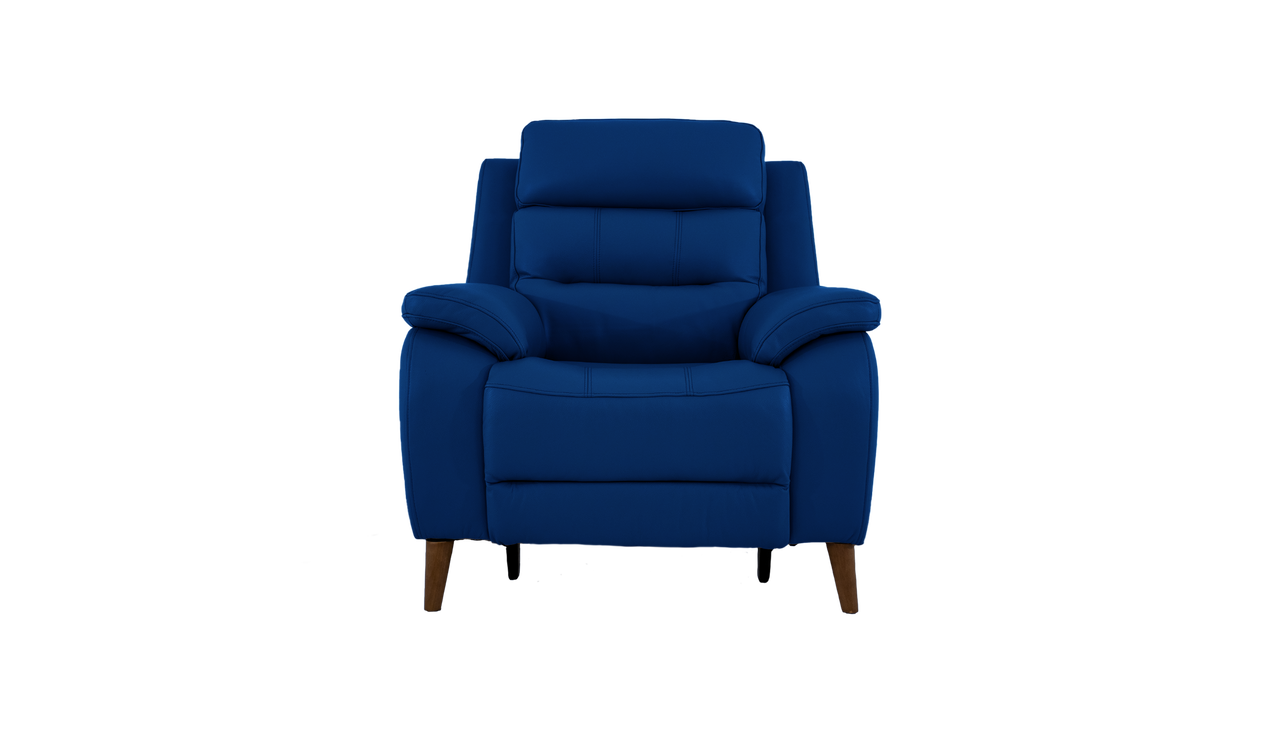 Miller Power Recliner Leather Armchair With Powered Headrests