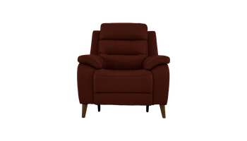 Miller Power Recliner Leather Armchair With Powered Headrests