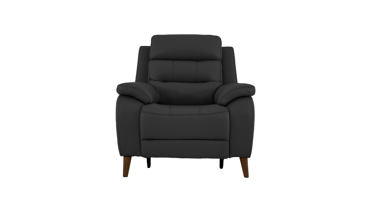 Miller Power Recliner Leather Armchair With Powered Headrests