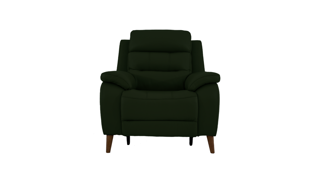 Miller Power Recliner Leather Armchair With Powered Headrests