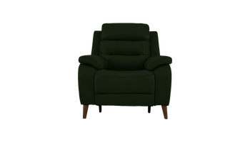Miller Power Recliner Leather Armchair With Powered Headrests